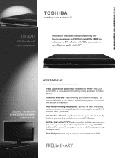 Toshiba DR420 Printable Spec Sheet