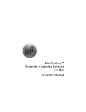 Brother International MacBroidery„ Embroidery Lettering Software for Mac Instruction Manual - English