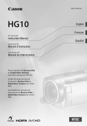 Canon VIXIA HG10 HG10 Instruction Manual