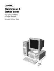 Compaq 178920-007 Deskpro EN Series of Personal Computers Maintenance and Service Guide