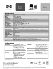 HP Pavilion a200 HP Pavilion Desktop PC - (English) a245c-b Product Datasheet and Product Specifications