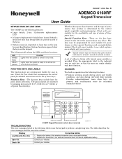Honeywell 6160RF User Guide
