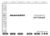 Marantz AV7702mkII Owner s Manual In Spanish