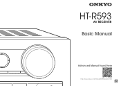 Onkyo HT-R593 Owners Manual -English