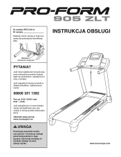 ProForm 905 Zlt Treadmill Polish Manual