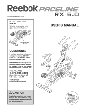 Reebok Paceline Rx 5.0 Bike English Manual