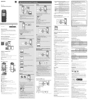 Sony ICD-SX2000 Operating Instructions