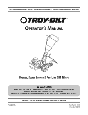 Troy-Bilt Pro-Line CRT Operation Manual