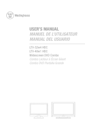 Westinghouse LTV 32w4 User Manual