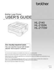 Brother International HL-2170W Users Manual - English