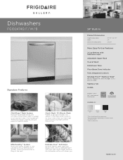 Frigidaire FGID2474QW Product Specifications Sheet