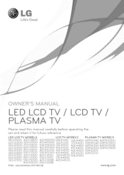 LG 26LV255C Owners Manual