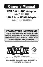 Tripp Lite U344-001-R Owners Manual