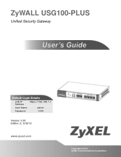 ZyXEL USG100-PLUS User Guide