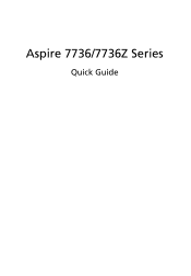 Acer Aspire 7736ZG Acer Aspire 7736, Aspire 7736Z Notebook Series Start Guide