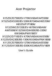 Acer H6535i User Manual