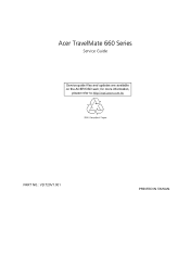 Acer TravelMate 660 TravelMate 660 Service Guide