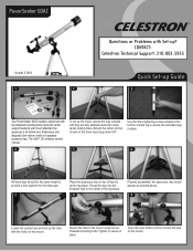 Celestron PowerSeeker 60AZ Telescope PowerSeeker 60 Quick Setup Guide