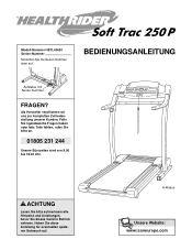 HealthRider 250p Treadmill German Manual