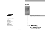 Samsung LN-R238WA Quick Guide (easy Manual) (ver.1.0) (English)
