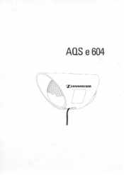 Sennheiser AQS e 604 Instructions for Use