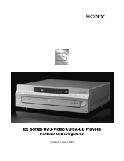 Sony DVP-NS999ES ES DVD Players Technical Background