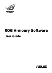 Asus ROG Claymore ROG Armoury Software Users Manual