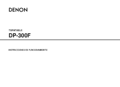 Denon DP 300F Owners Manual - Spanish