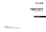 Fluke 1587 FE 1587-1577 Users Manual