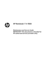 HP 11-f100 Maintenance and Service Guide