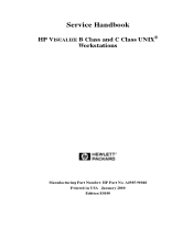 HP Visualize c3600 hp Visualize b1000, c3000, c3600 workstations service handbook (a4985-90048)