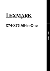 Lexmark X75 User's Guide