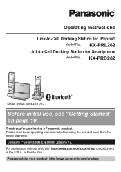 Panasonic KX-PRL262B KX-PRL262B Owner's Manual