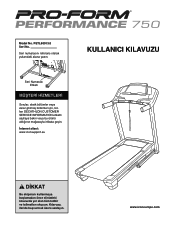 ProForm Performance 750 Treadmill Turkish Manual