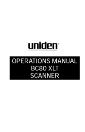 Uniden BC80XLT English Owners Manual
