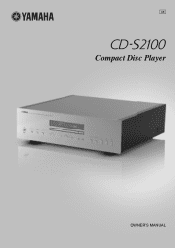 Yamaha CD-S2100 Owners Manual