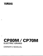 Yamaha CP70M Owner's Manual (image)