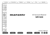 Marantz NR1509 Owners Manual English