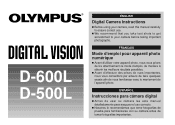 Olympus D-600L D-500/D-600L Instruction Manual (English, Français, Español)