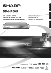 Sharp BD-HP50U BD-HP50U Operation Manual