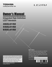 Toshiba 46UL610U User Manual