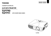 Toshiba TLP-790U Owners Manual