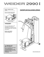 Weider 2990 I Dutch Manual