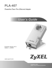 ZyXEL PLA-407 User Guide