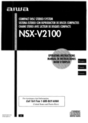 AIWA NSX-V2100 Operating Instructions