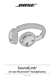 Bose SoundLink On Ear Bluetooth Headphones Owner's guide