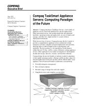Compaq 222863-001 Compaq TaskSmart Appliance Servers: Computing Paradigm of the Future