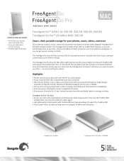 Seagate ST903203FJA105-RK FreeAgent Go™ for Mac Data Sheet