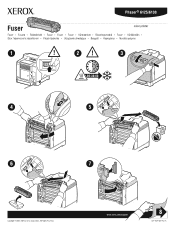 Xerox 6125N Fuser Instruction Sheet