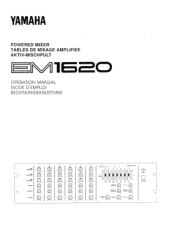 Yamaha EM1620 Owner's Manual (image)